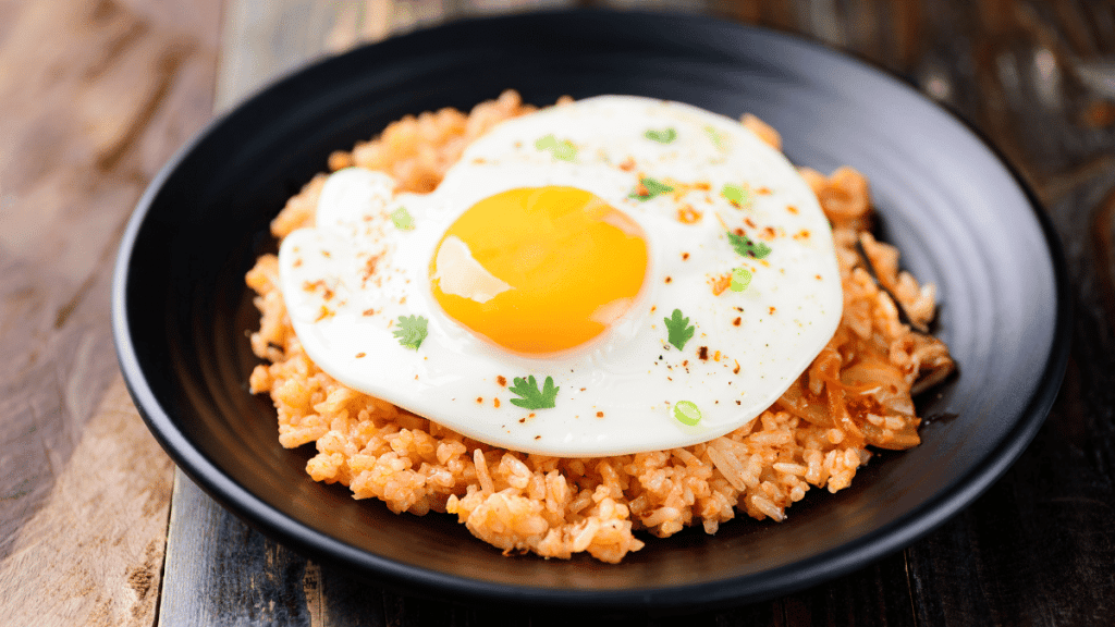 Jamie Oliver's Quick Grains Kedgeree with Fried Eggs