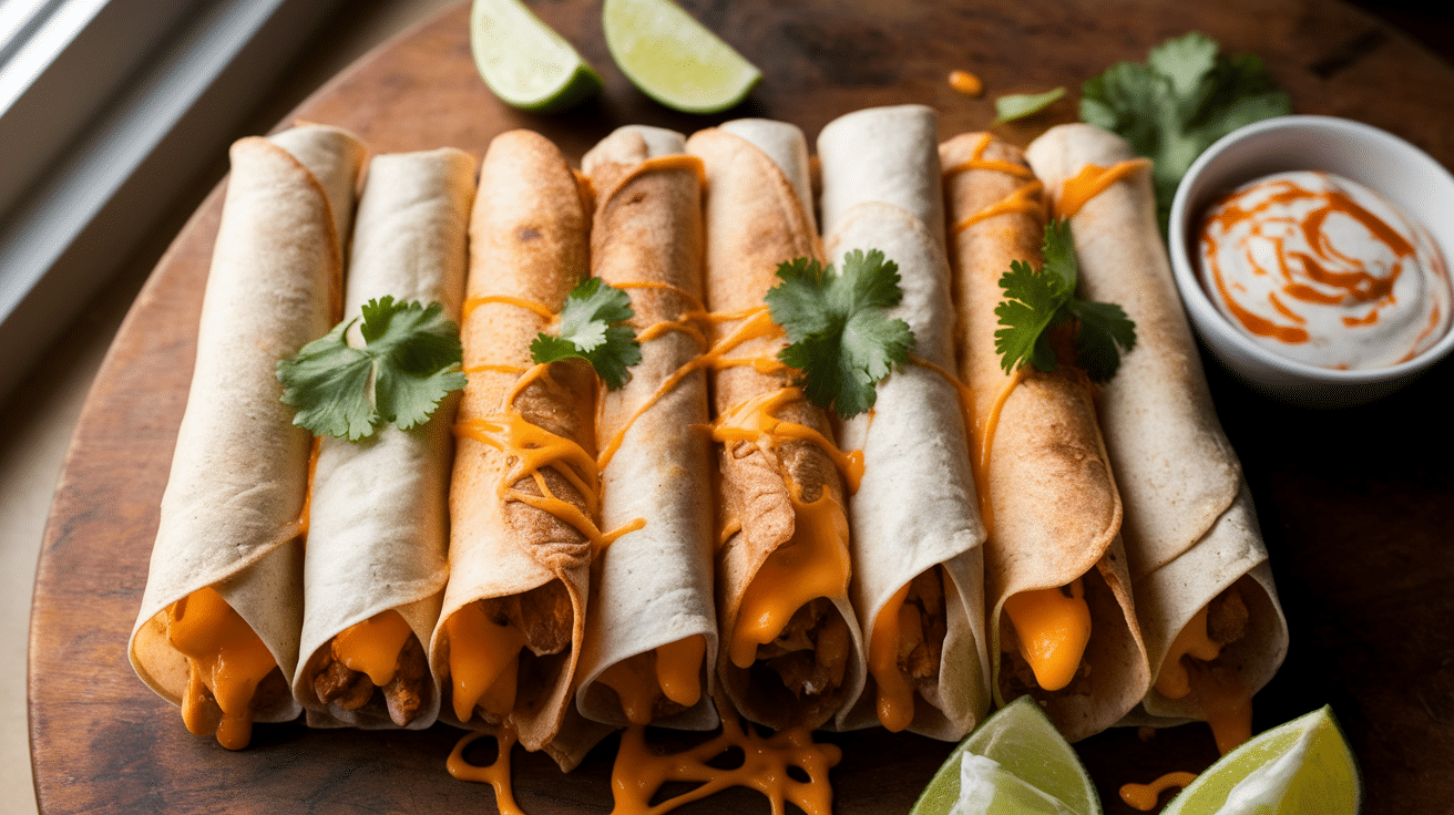 Jamie Oliver-Inspired Oven-Baked Chicken Taquitos in 30 Minutes
